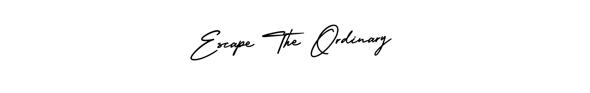 Create a beautiful signature design for name Escape The Ordinary. With this signature (AmerikaSignatureDemo-Regular) fonts, you can make a handwritten signature for free. Escape The Ordinary signature style 3 images and pictures png