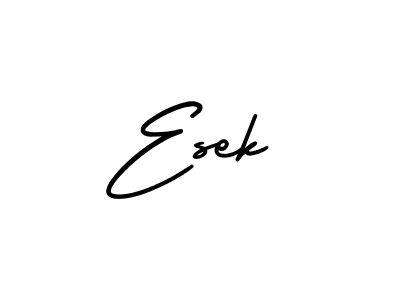 Create a beautiful signature design for name Esek. With this signature (AmerikaSignatureDemo-Regular) fonts, you can make a handwritten signature for free. Esek signature style 3 images and pictures png