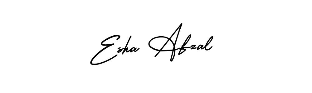 Design your own signature with our free online signature maker. With this signature software, you can create a handwritten (AmerikaSignatureDemo-Regular) signature for name Esha Afzal. Esha Afzal signature style 3 images and pictures png