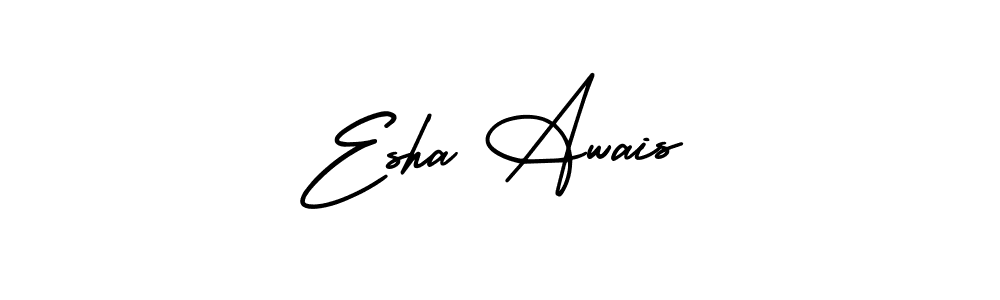 Make a beautiful signature design for name Esha Awais. With this signature (AmerikaSignatureDemo-Regular) style, you can create a handwritten signature for free. Esha Awais signature style 3 images and pictures png