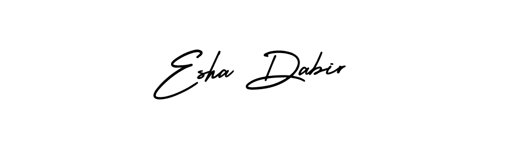 Esha Dabir stylish signature style. Best Handwritten Sign (AmerikaSignatureDemo-Regular) for my name. Handwritten Signature Collection Ideas for my name Esha Dabir. Esha Dabir signature style 3 images and pictures png