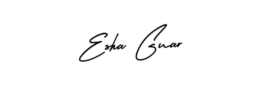 Make a short Esha Guar signature style. Manage your documents anywhere anytime using AmerikaSignatureDemo-Regular. Create and add eSignatures, submit forms, share and send files easily. Esha Guar signature style 3 images and pictures png