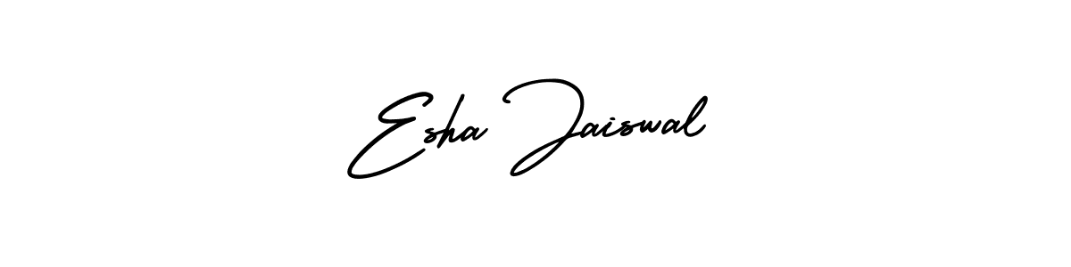 AmerikaSignatureDemo-Regular is a professional signature style that is perfect for those who want to add a touch of class to their signature. It is also a great choice for those who want to make their signature more unique. Get Esha Jaiswal name to fancy signature for free. Esha Jaiswal signature style 3 images and pictures png