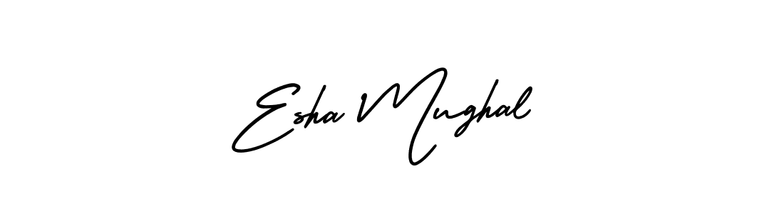 How to make Esha Mughal signature? AmerikaSignatureDemo-Regular is a professional autograph style. Create handwritten signature for Esha Mughal name. Esha Mughal signature style 3 images and pictures png