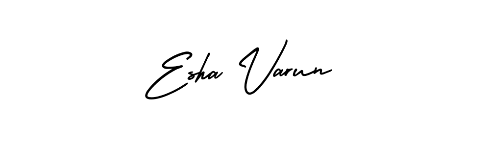 Check out images of Autograph of Esha Varun name. Actor Esha Varun Signature Style. AmerikaSignatureDemo-Regular is a professional sign style online. Esha Varun signature style 3 images and pictures png