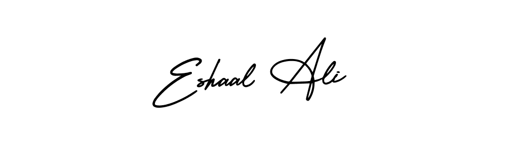 This is the best signature style for the Eshaal Ali name. Also you like these signature font (AmerikaSignatureDemo-Regular). Mix name signature. Eshaal Ali signature style 3 images and pictures png