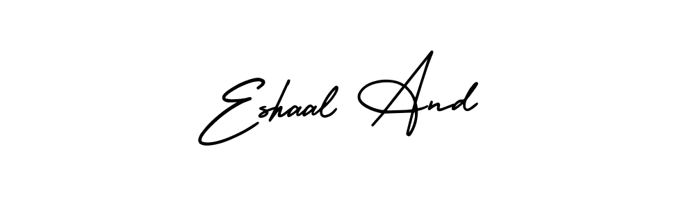 Make a short Eshaal And signature style. Manage your documents anywhere anytime using AmerikaSignatureDemo-Regular. Create and add eSignatures, submit forms, share and send files easily. Eshaal And signature style 3 images and pictures png