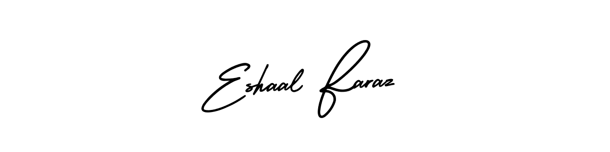 It looks lik you need a new signature style for name Eshaal Faraz. Design unique handwritten (AmerikaSignatureDemo-Regular) signature with our free signature maker in just a few clicks. Eshaal Faraz signature style 3 images and pictures png