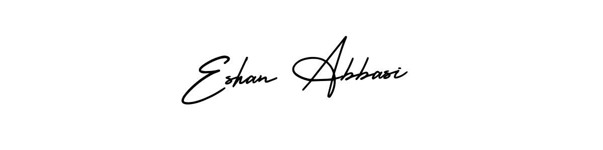 AmerikaSignatureDemo-Regular is a professional signature style that is perfect for those who want to add a touch of class to their signature. It is also a great choice for those who want to make their signature more unique. Get Eshan Abbasi name to fancy signature for free. Eshan Abbasi signature style 3 images and pictures png