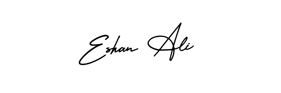 Similarly AmerikaSignatureDemo-Regular is the best handwritten signature design. Signature creator online .You can use it as an online autograph creator for name Eshan Ali. Eshan Ali signature style 3 images and pictures png