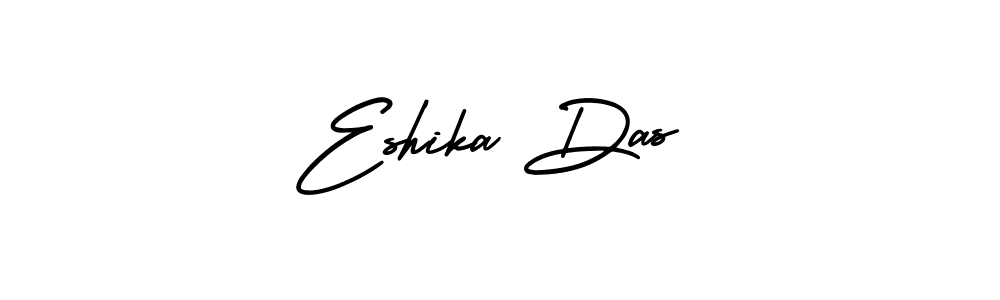 Use a signature maker to create a handwritten signature online. With this signature software, you can design (AmerikaSignatureDemo-Regular) your own signature for name Eshika Das. Eshika Das signature style 3 images and pictures png