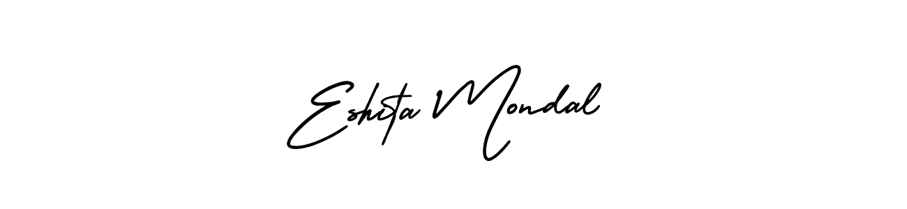 How to make Eshita Mondal name signature. Use AmerikaSignatureDemo-Regular style for creating short signs online. This is the latest handwritten sign. Eshita Mondal signature style 3 images and pictures png