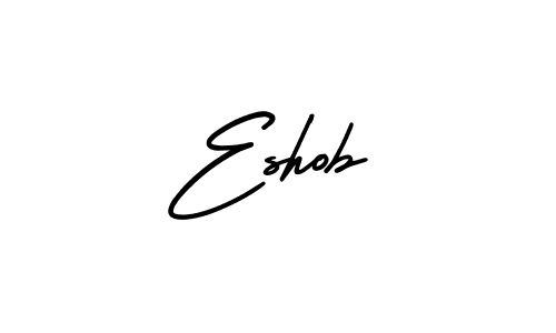 if you are searching for the best signature style for your name Eshob. so please give up your signature search. here we have designed multiple signature styles  using AmerikaSignatureDemo-Regular. Eshob signature style 3 images and pictures png