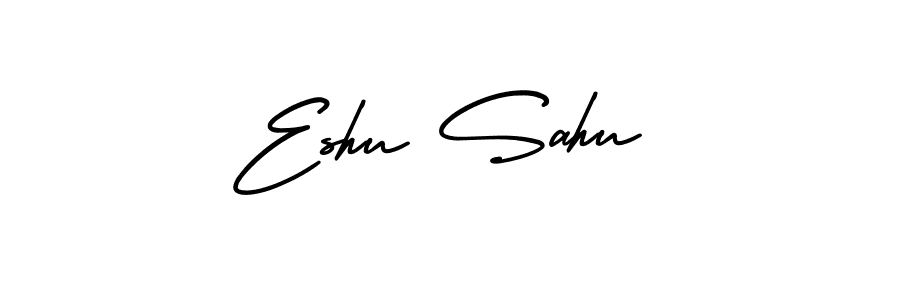 Once you've used our free online signature maker to create your best signature AmerikaSignatureDemo-Regular style, it's time to enjoy all of the benefits that Eshu Sahu name signing documents. Eshu Sahu signature style 3 images and pictures png
