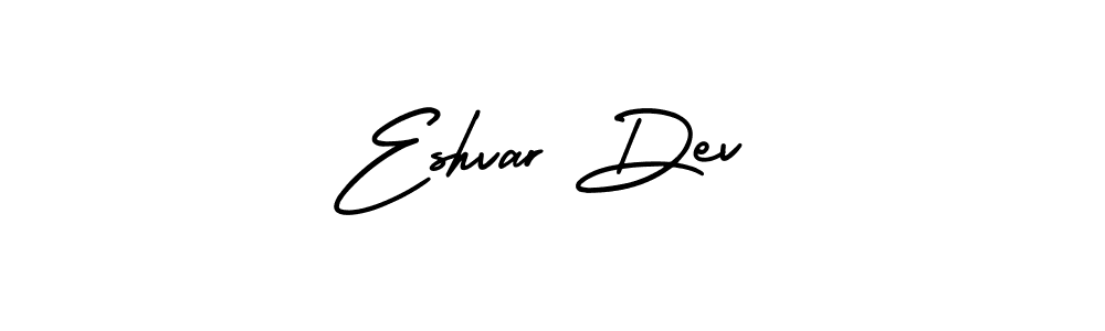 How to make Eshvar Dev name signature. Use AmerikaSignatureDemo-Regular style for creating short signs online. This is the latest handwritten sign. Eshvar Dev signature style 3 images and pictures png