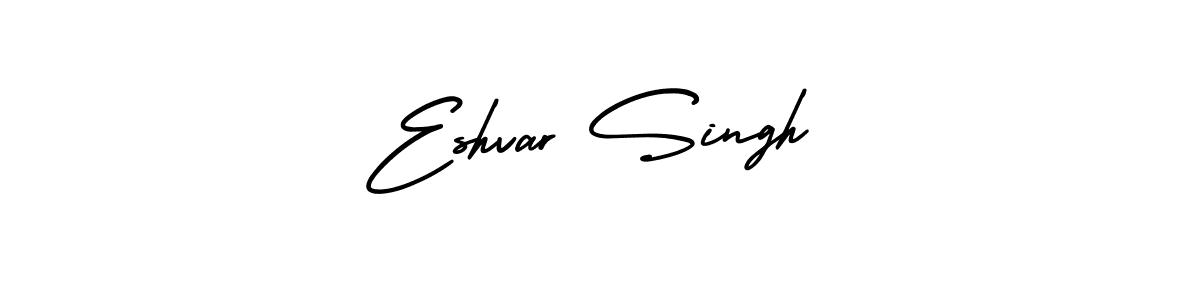 Eshvar Singh stylish signature style. Best Handwritten Sign (AmerikaSignatureDemo-Regular) for my name. Handwritten Signature Collection Ideas for my name Eshvar Singh. Eshvar Singh signature style 3 images and pictures png