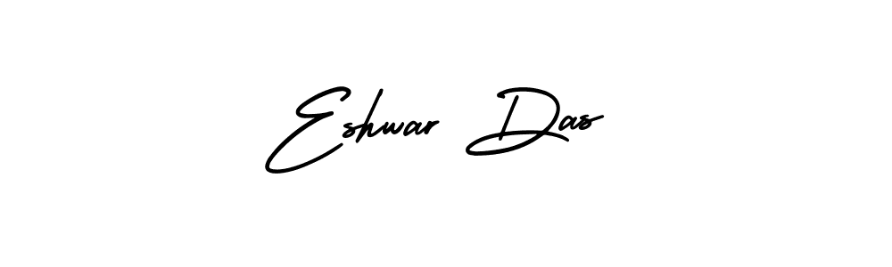 Eshwar Das stylish signature style. Best Handwritten Sign (AmerikaSignatureDemo-Regular) for my name. Handwritten Signature Collection Ideas for my name Eshwar Das. Eshwar Das signature style 3 images and pictures png