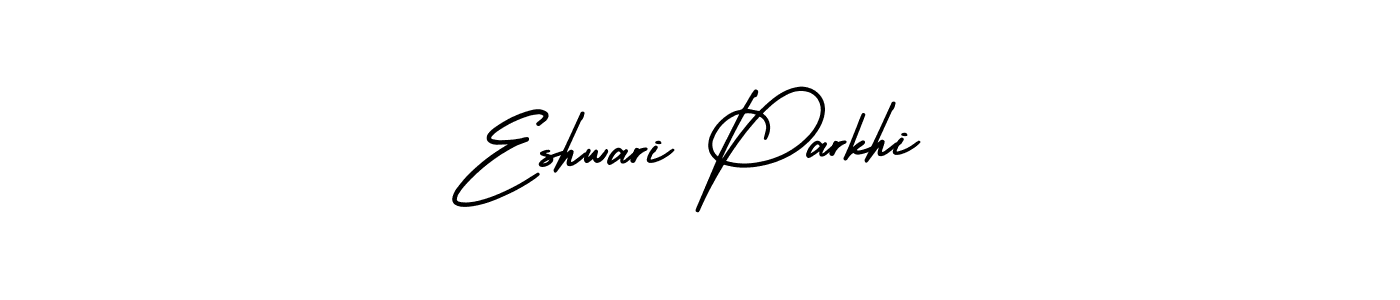 How to make Eshwari Parkhi name signature. Use AmerikaSignatureDemo-Regular style for creating short signs online. This is the latest handwritten sign. Eshwari Parkhi signature style 3 images and pictures png