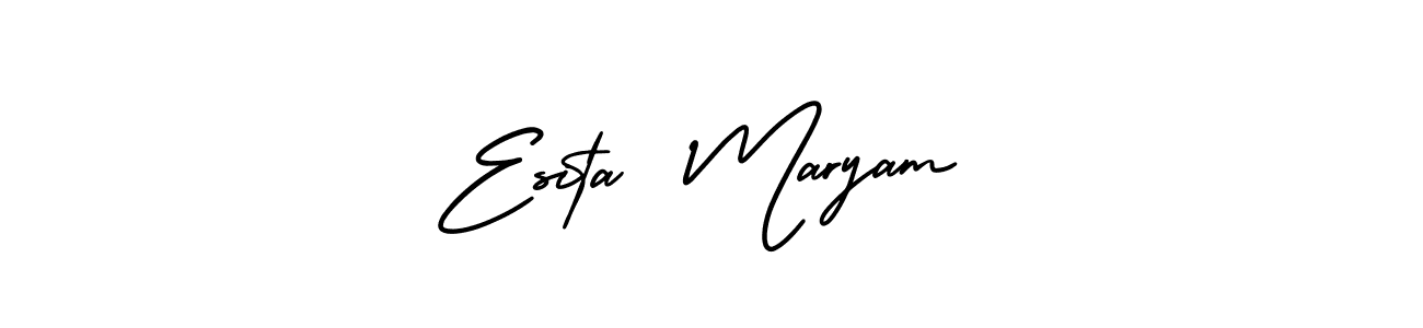 Design your own signature with our free online signature maker. With this signature software, you can create a handwritten (AmerikaSignatureDemo-Regular) signature for name Esita  Maryam. Esita  Maryam signature style 3 images and pictures png