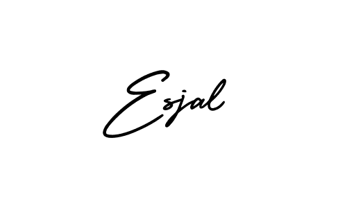 Design your own signature with our free online signature maker. With this signature software, you can create a handwritten (AmerikaSignatureDemo-Regular) signature for name Esjal. Esjal signature style 3 images and pictures png