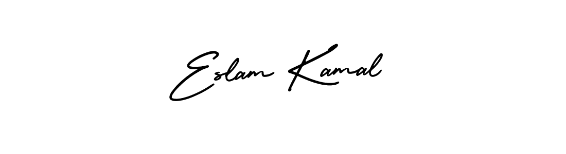 Also You can easily find your signature by using the search form. We will create Eslam Kamal name handwritten signature images for you free of cost using AmerikaSignatureDemo-Regular sign style. Eslam Kamal signature style 3 images and pictures png