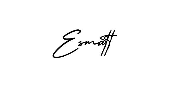 It looks lik you need a new signature style for name Esmatt. Design unique handwritten (AmerikaSignatureDemo-Regular) signature with our free signature maker in just a few clicks. Esmatt signature style 3 images and pictures png