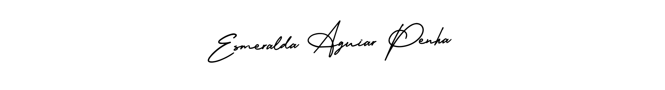 How to Draw Esmeralda Aguiar Penha signature style? AmerikaSignatureDemo-Regular is a latest design signature styles for name Esmeralda Aguiar Penha. Esmeralda Aguiar Penha signature style 3 images and pictures png