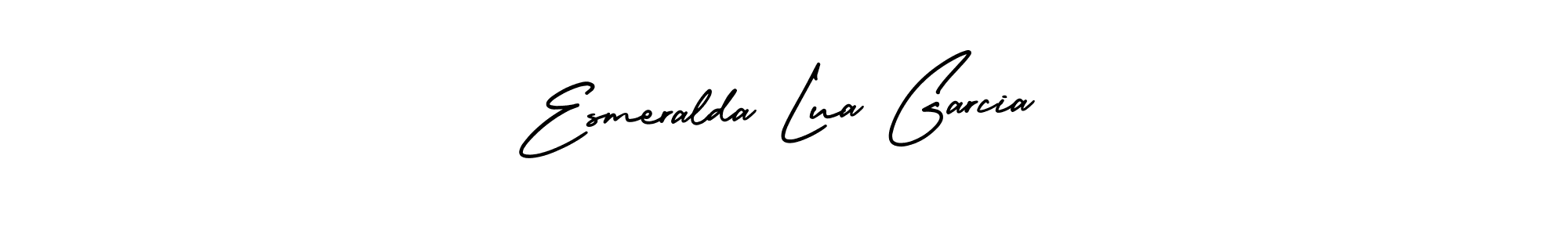Make a beautiful signature design for name Esmeralda Lua Garcia. With this signature (AmerikaSignatureDemo-Regular) style, you can create a handwritten signature for free. Esmeralda Lua Garcia signature style 3 images and pictures png