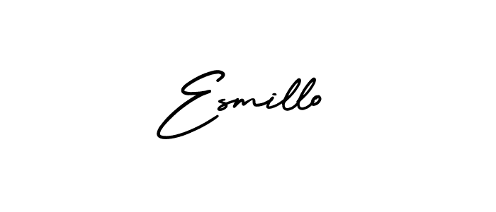 Once you've used our free online signature maker to create your best signature AmerikaSignatureDemo-Regular style, it's time to enjoy all of the benefits that Esmillo name signing documents. Esmillo signature style 3 images and pictures png