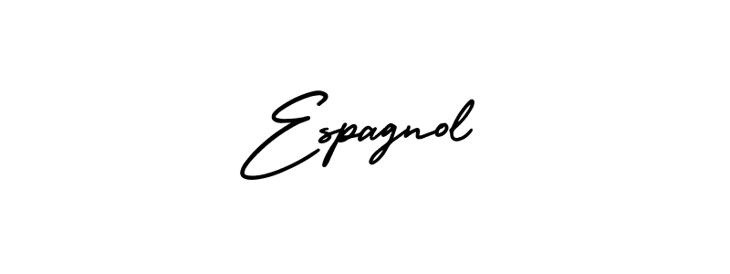 This is the best signature style for the Espagnol name. Also you like these signature font (AmerikaSignatureDemo-Regular). Mix name signature. Espagnol signature style 3 images and pictures png