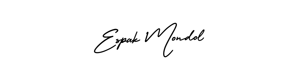AmerikaSignatureDemo-Regular is a professional signature style that is perfect for those who want to add a touch of class to their signature. It is also a great choice for those who want to make their signature more unique. Get Espak Mondol name to fancy signature for free. Espak Mondol signature style 3 images and pictures png