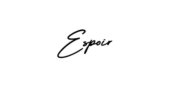 You can use this online signature creator to create a handwritten signature for the name Espoir. This is the best online autograph maker. Espoir signature style 3 images and pictures png