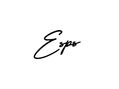 Make a beautiful signature design for name Esps. With this signature (AmerikaSignatureDemo-Regular) style, you can create a handwritten signature for free. Esps signature style 3 images and pictures png