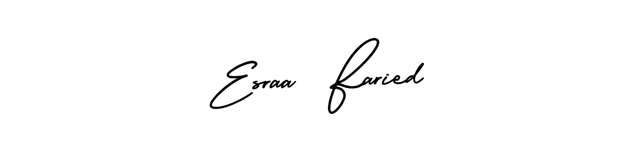 Best and Professional Signature Style for Esraa  Faried. AmerikaSignatureDemo-Regular Best Signature Style Collection. Esraa  Faried signature style 3 images and pictures png
