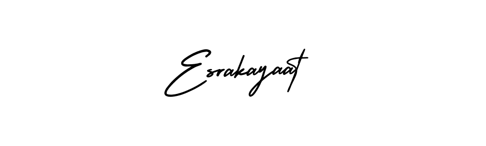 It looks lik you need a new signature style for name Esrakayaat. Design unique handwritten (AmerikaSignatureDemo-Regular) signature with our free signature maker in just a few clicks. Esrakayaat signature style 3 images and pictures png