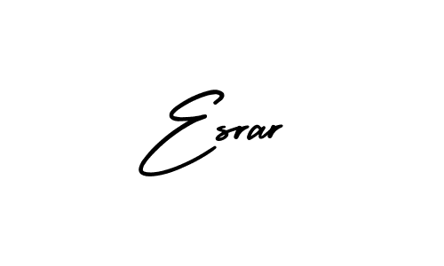 How to make Esrar name signature. Use AmerikaSignatureDemo-Regular style for creating short signs online. This is the latest handwritten sign. Esrar signature style 3 images and pictures png