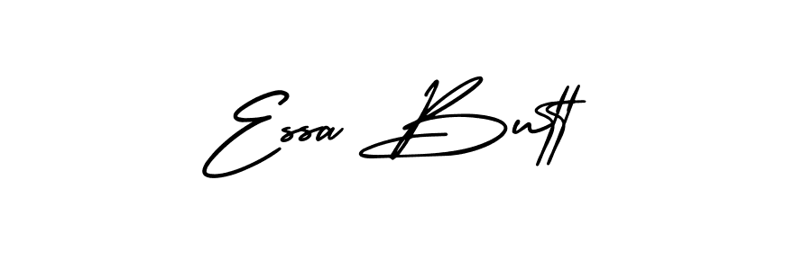 Best and Professional Signature Style for Essa Butt. AmerikaSignatureDemo-Regular Best Signature Style Collection. Essa Butt signature style 3 images and pictures png