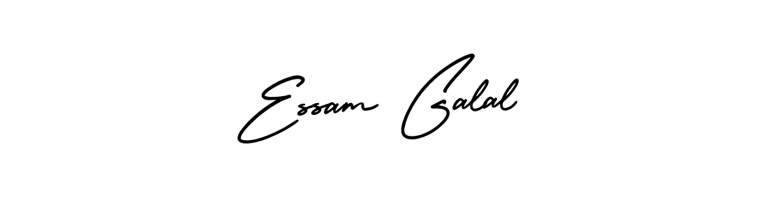 Make a beautiful signature design for name Essam Galal. With this signature (AmerikaSignatureDemo-Regular) style, you can create a handwritten signature for free. Essam Galal signature style 3 images and pictures png