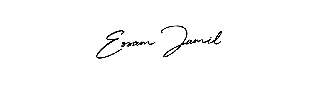Make a beautiful signature design for name Essam Jamil. With this signature (AmerikaSignatureDemo-Regular) style, you can create a handwritten signature for free. Essam Jamil signature style 3 images and pictures png
