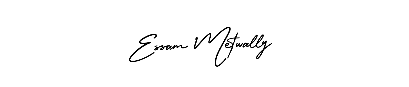 The best way (AmerikaSignatureDemo-Regular) to make a short signature is to pick only two or three words in your name. The name Essam Metwally include a total of six letters. For converting this name. Essam Metwally signature style 3 images and pictures png