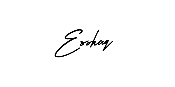 Create a beautiful signature design for name Esshaq. With this signature (AmerikaSignatureDemo-Regular) fonts, you can make a handwritten signature for free. Esshaq signature style 3 images and pictures png