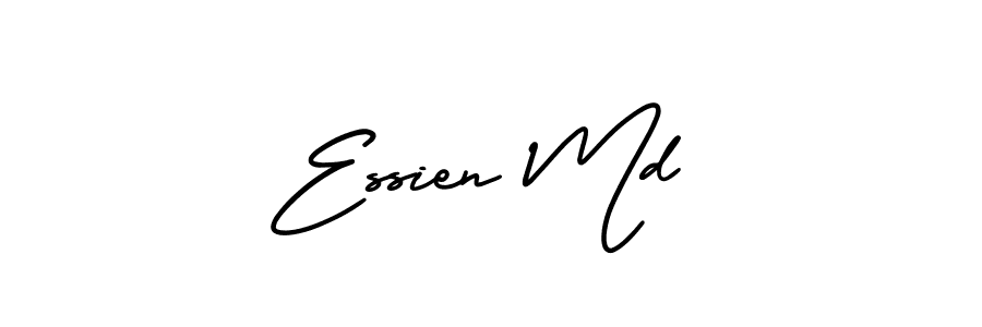 Make a beautiful signature design for name Essien Md. With this signature (AmerikaSignatureDemo-Regular) style, you can create a handwritten signature for free. Essien Md signature style 3 images and pictures png