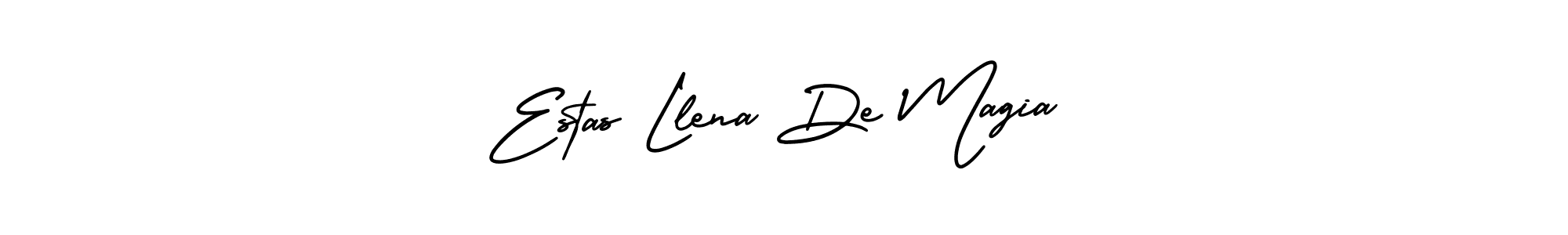 Design your own signature with our free online signature maker. With this signature software, you can create a handwritten (AmerikaSignatureDemo-Regular) signature for name Estas Llena De Magia. Estas Llena De Magia signature style 3 images and pictures png