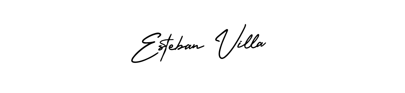 How to make Esteban Villa signature? AmerikaSignatureDemo-Regular is a professional autograph style. Create handwritten signature for Esteban Villa name. Esteban Villa signature style 3 images and pictures png