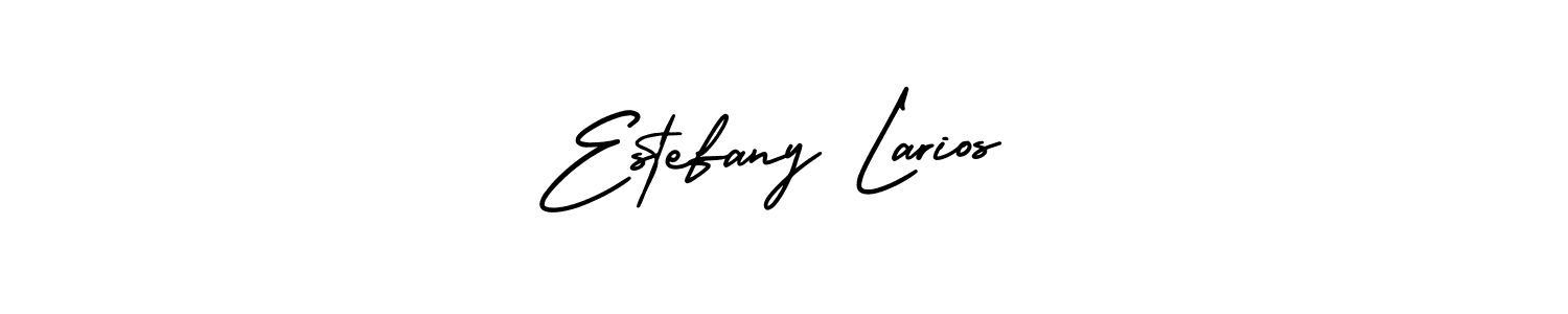 Make a short Estefany Larios signature style. Manage your documents anywhere anytime using AmerikaSignatureDemo-Regular. Create and add eSignatures, submit forms, share and send files easily. Estefany Larios signature style 3 images and pictures png