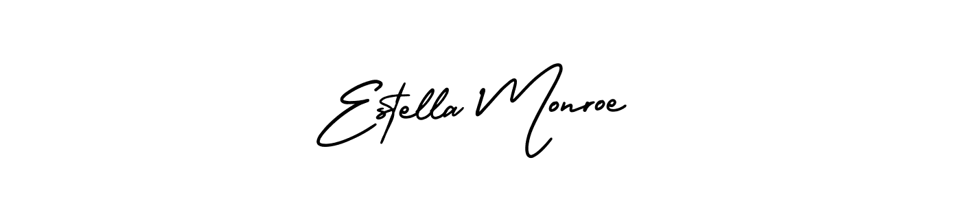 Best and Professional Signature Style for Estella Monroe. AmerikaSignatureDemo-Regular Best Signature Style Collection. Estella Monroe signature style 3 images and pictures png