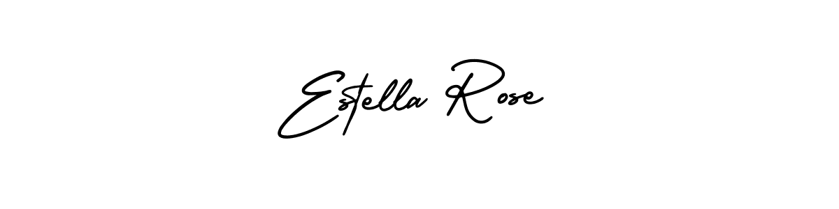 Estella Rose stylish signature style. Best Handwritten Sign (AmerikaSignatureDemo-Regular) for my name. Handwritten Signature Collection Ideas for my name Estella Rose. Estella Rose signature style 3 images and pictures png