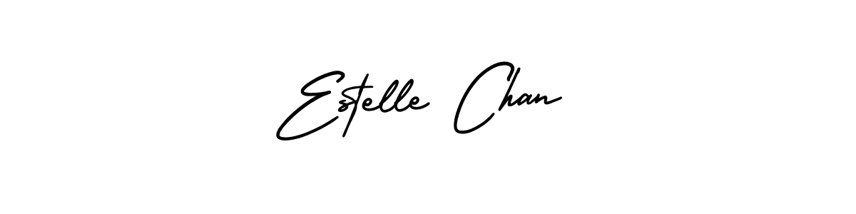 Use a signature maker to create a handwritten signature online. With this signature software, you can design (AmerikaSignatureDemo-Regular) your own signature for name Estelle Chan. Estelle Chan signature style 3 images and pictures png