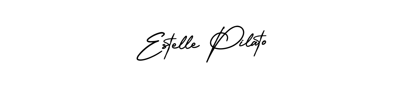 It looks lik you need a new signature style for name Estelle Pilato. Design unique handwritten (AmerikaSignatureDemo-Regular) signature with our free signature maker in just a few clicks. Estelle Pilato signature style 3 images and pictures png