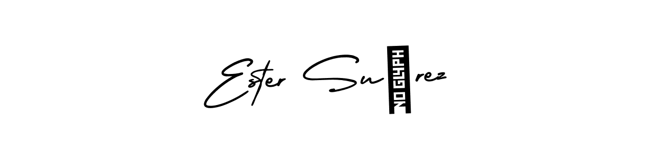 Once you've used our free online signature maker to create your best signature AmerikaSignatureDemo-Regular style, it's time to enjoy all of the benefits that Ester Suárez name signing documents. Ester Suárez signature style 3 images and pictures png